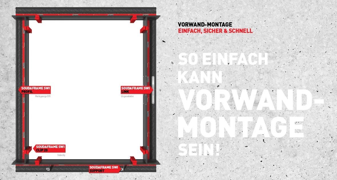 Das schnellste Vorwandmontagesystem