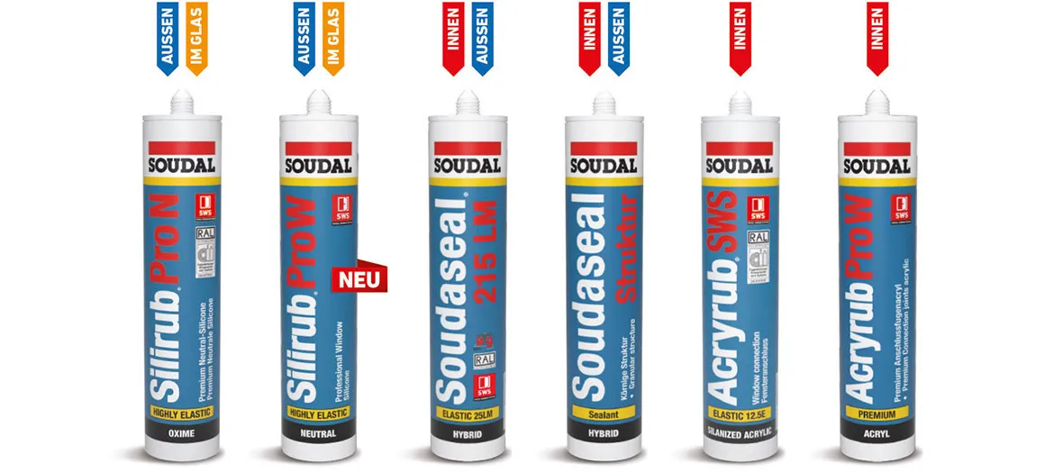 Soudal Dichtstoffe fürs Fenster
