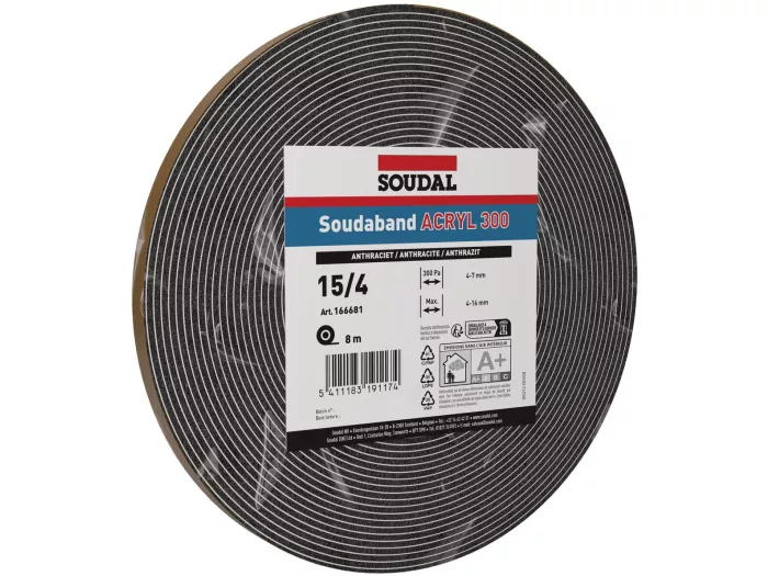 Soudaband Acryl 300 10/2mm Anthrazit