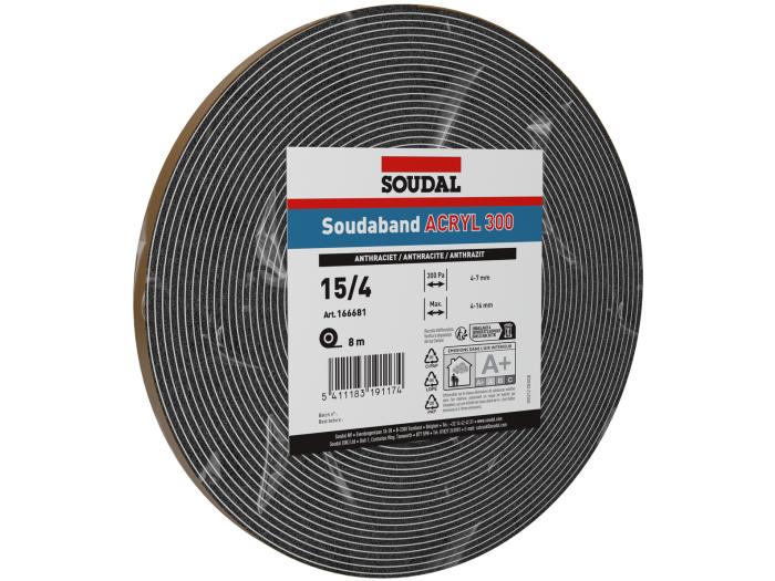 Soudaband Acryl 300 10/2mm Anthrazit
